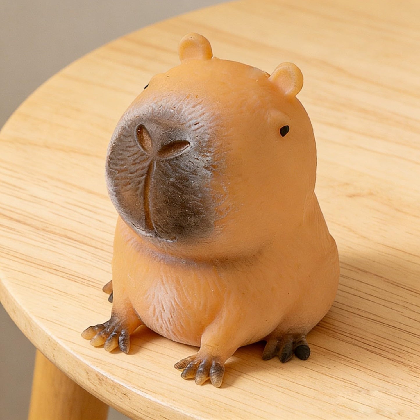 Capybara Squishy Stress Relief Toy, Cute Squeeze Fidget Ball, Soft Animal Sensory Toys