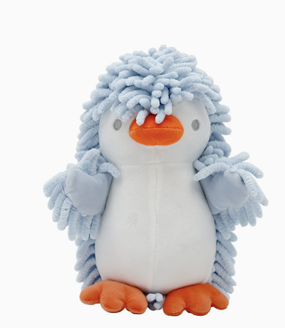 Cute Fluffy Hand Towel, Fuzzy Microfiber Quick-Dry Towel Balls - Blue Penguin